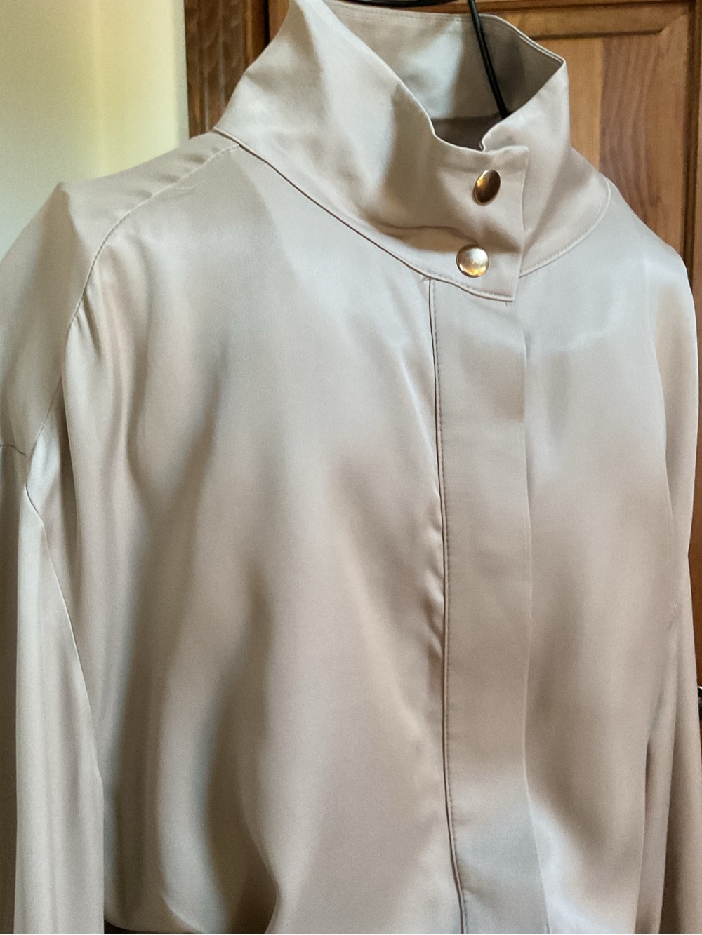 Zara Light Beige Drawstring Waist Long dress, Medium, New - Picture 1 of 9